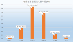 智能鎖市場受眾人群年齡分布